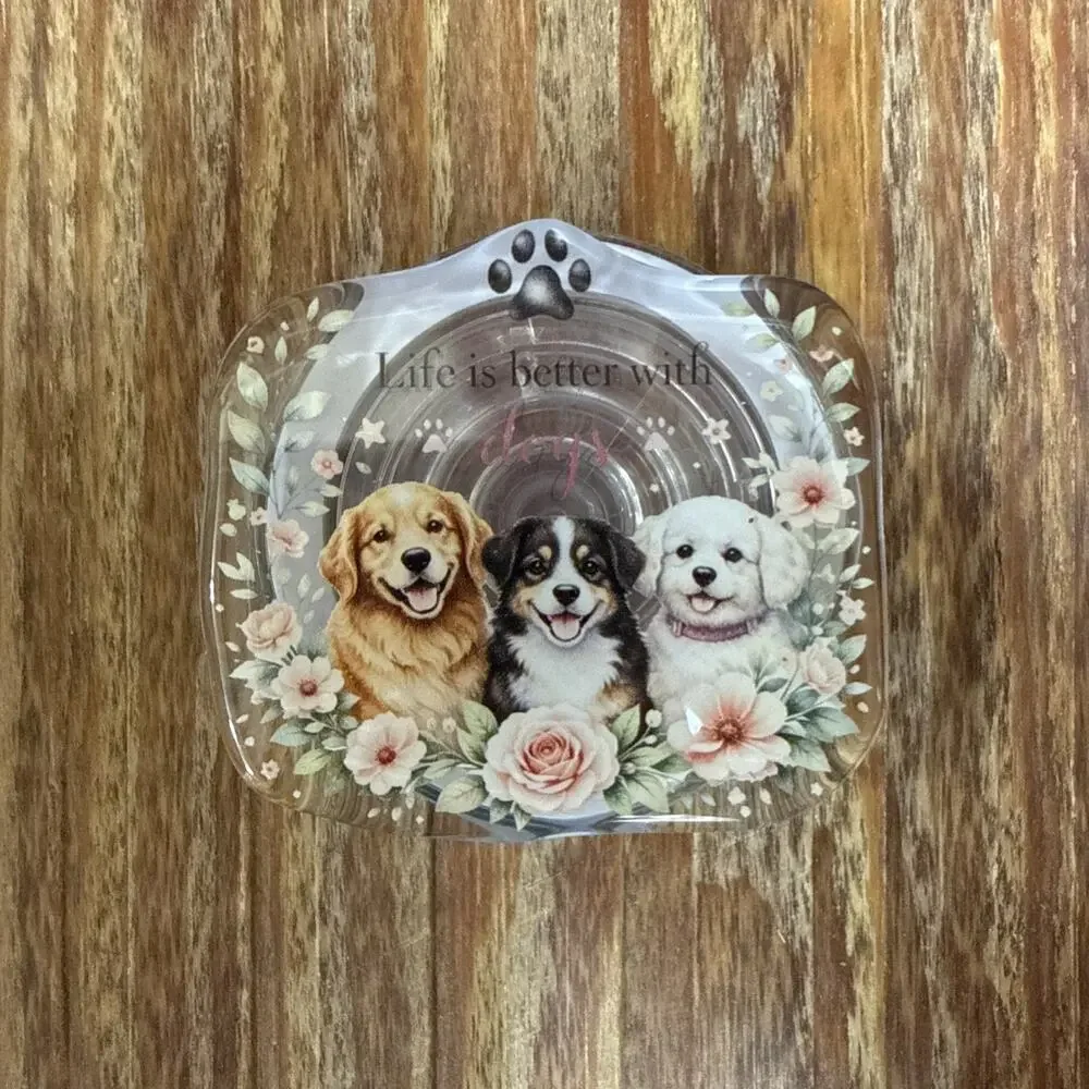 Magnetic Life is Better with Dogs Pop Up Phone Grip